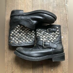 ASH studded moto boots